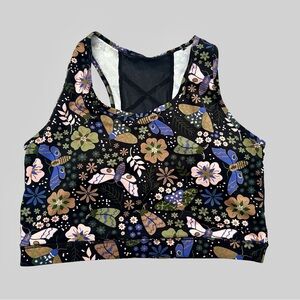 NWOT POP Fit Sports Bra - With sheer back panel